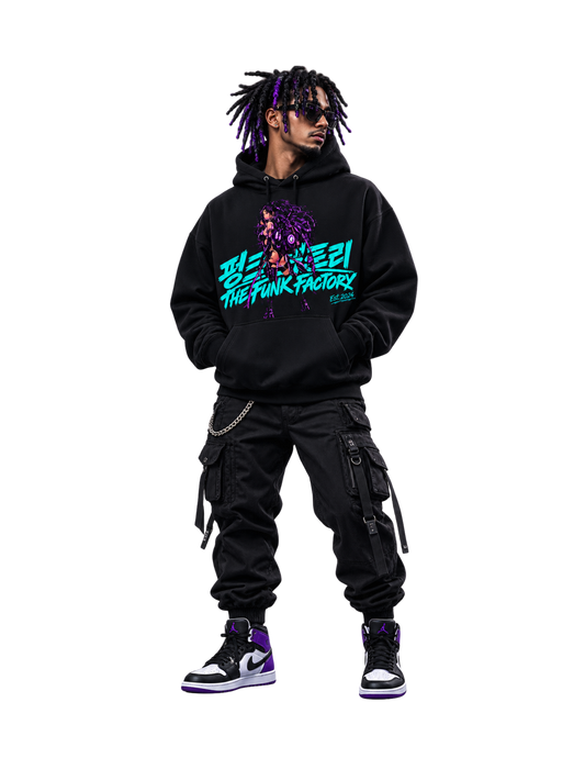 FUNK Fleeced High Neck Hoodie